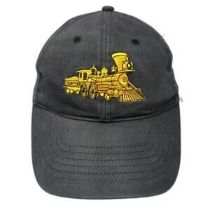 Ultra Club Baseball Cap Black One Size Jupiter Locomotive FMCA Golden Spike Hat